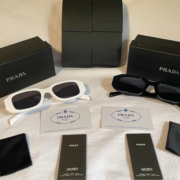 Prada Symbole Sunglasses Black and White - Picture 1 of 4